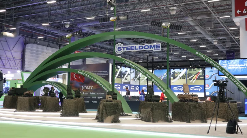 Das türkische Systemhaus Aselsan hat einen bedeutenden Anteil am Sttel Dome. Die Komponenten wurden jüngst auf der Istanbuler Rüstungsmesse SAHA gezeigt.