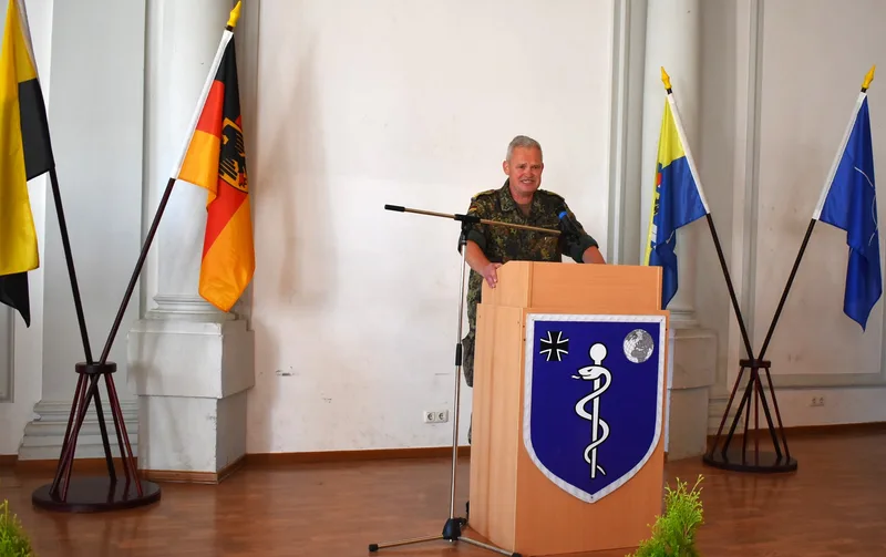 Begrüßung durch Generalarzt Dr. Bruno Most.