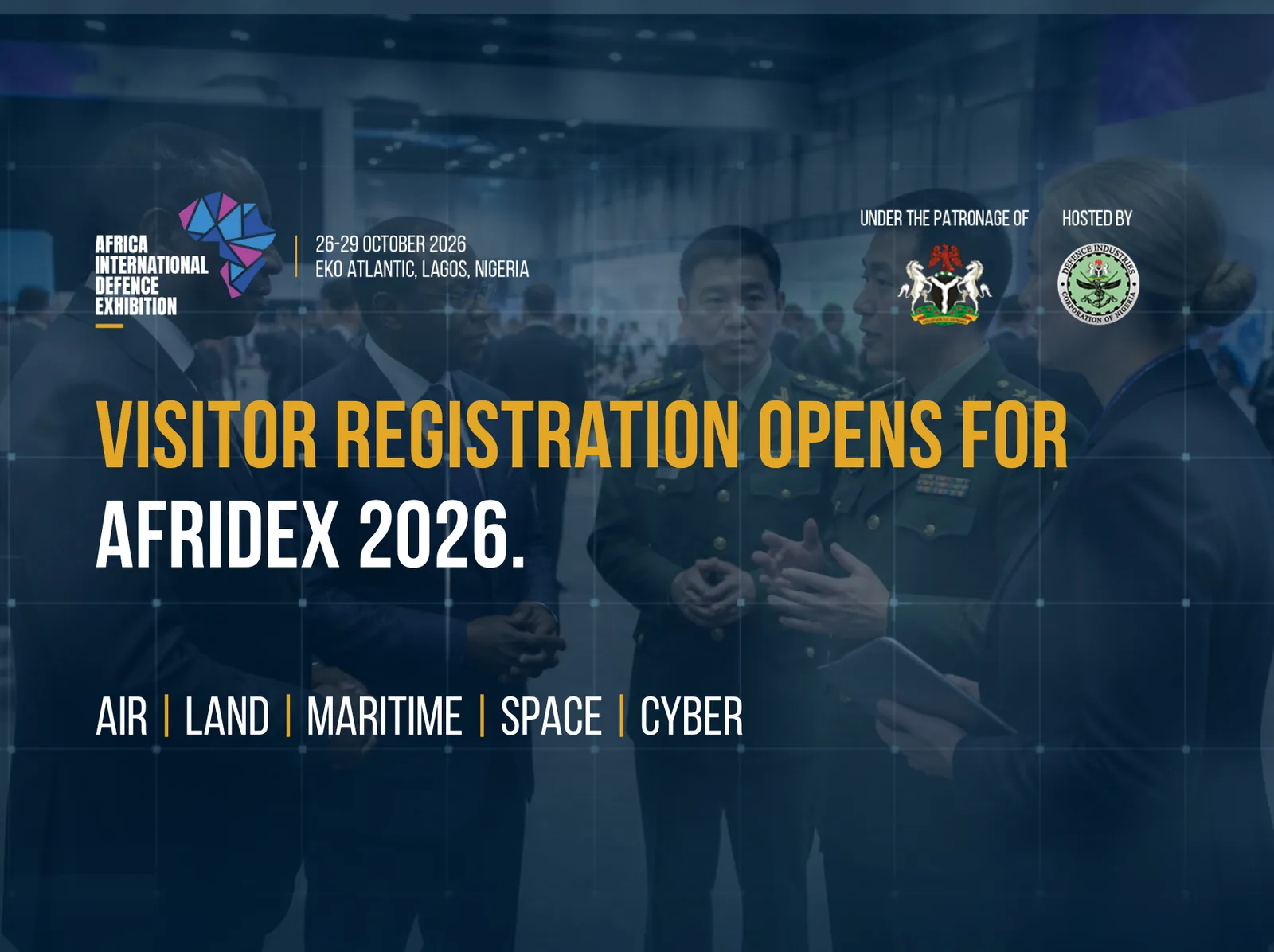 Die Besucherregistrierung für die Verteidigungsmesse AFRIDEX 2026 ist gestartet.