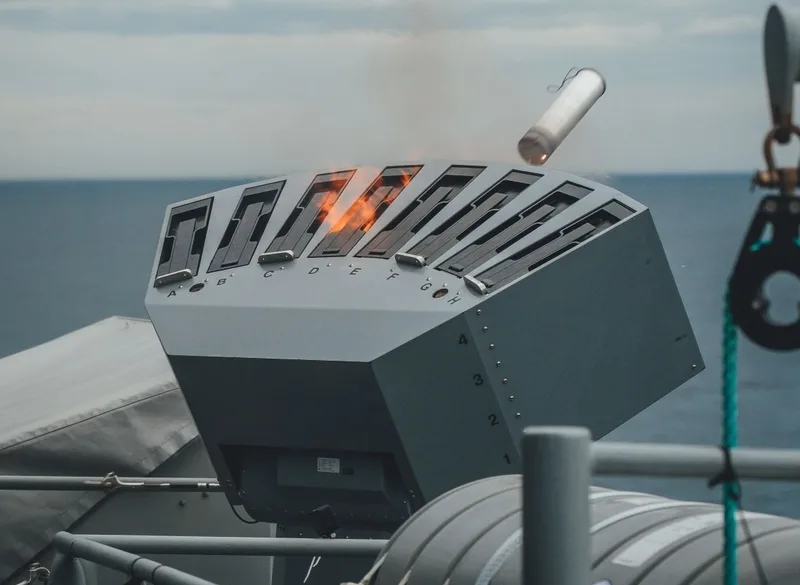 Illustration des Multi Ammunition Softkill Systemen (MASS) von Rheinmetall.