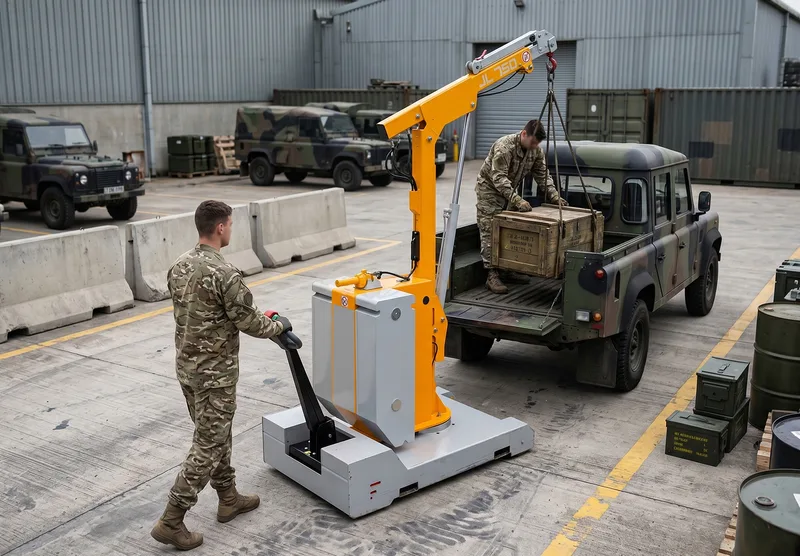 Elektrische Hebekräne unterstützen nicht nur in der Verteidigungsindustrie, sondern auch beim Militär selbst.