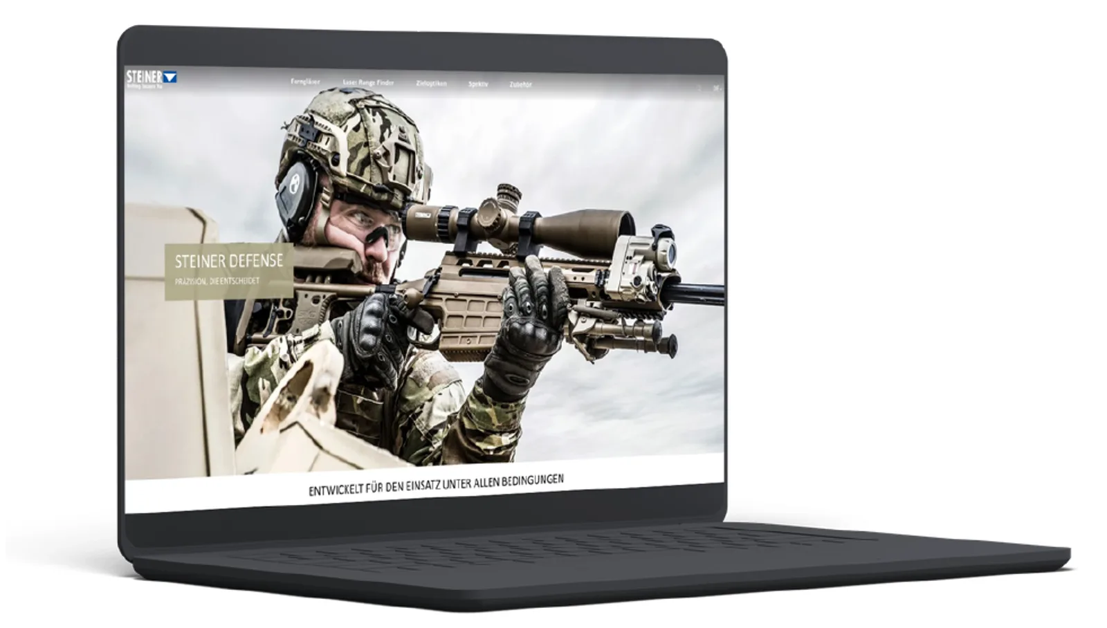Die neue Plattform steiner-defense.com bündelt militärisches Portfolio unter dem Leitmotiv „Precision that makes the decision".