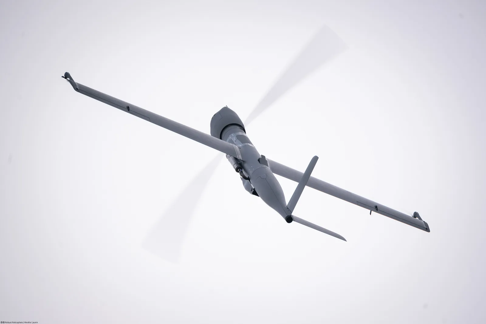 Das taktische unbemannte Luftfahrtsystem U030 Flexrotor von Airbus Helicopters.