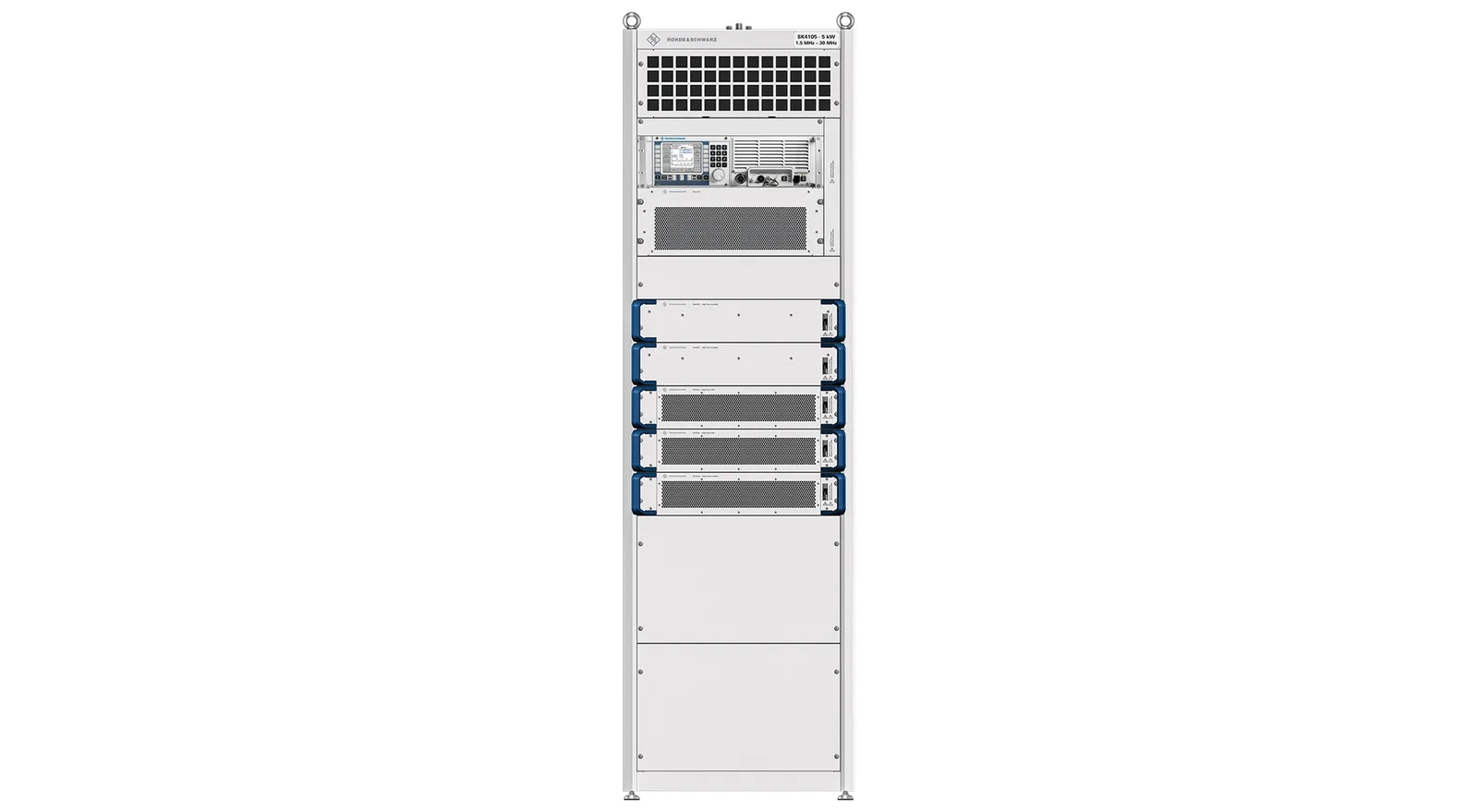Der Auftragsumfang umfasst hochmoderne Empfänger/Exciter der Rohde & Schwarz-Produktfamilie R&S M3SR Series4100, die den leistungsstarken, flüssigkeitsgekühlten R&S SK4110-10-kW-Verstärker ansteuern.
