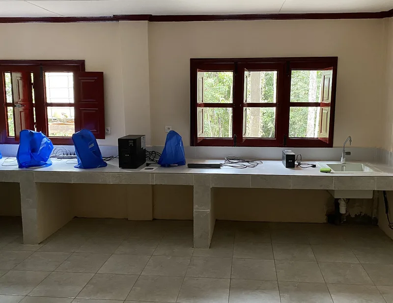 Fig. 2: Microbiology Laboratory of the ISSA Research Station in Sindara.