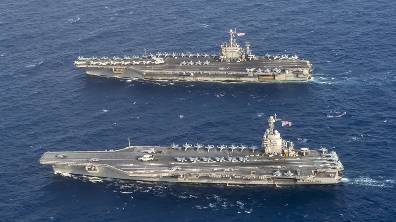 USS Gerald R Ford and USS Harry S Truman