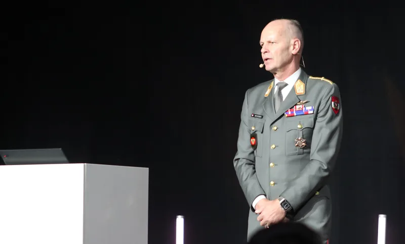 Generalleutnant Harald Vodosek – hier auf der DroneVation 2025 in Wien – wird neuer Generalstabschef des Österreichischen Bundesheeres.