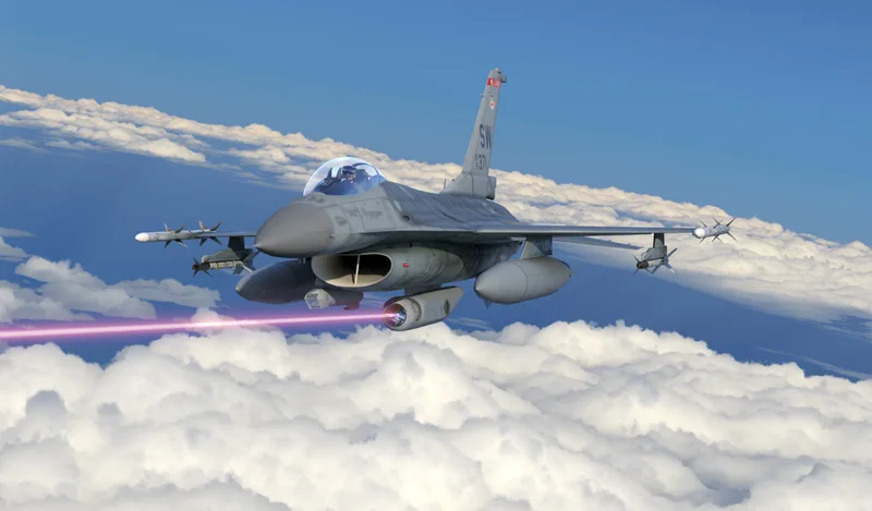 This Lockheed Martin CG render depicts their Tactical Airborne Laser Weapon System (TALWS) on an F-16. The company has been pursuing the idea of pod-based laser APSs that could be used with existing aircraft.