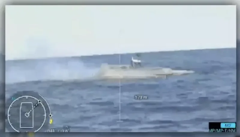 Ukrainian Navy footage published on 12 September 2026 showed a Ukrainian SARGAN-3000 USV engaging and eventually sinking a Russian improved Orcan USV. The event marked the first USV-on-USV engagement.