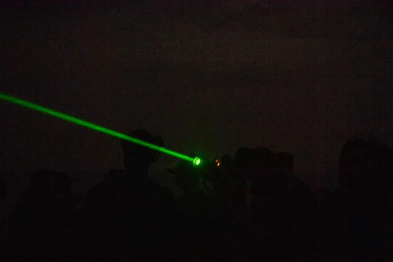 Sailors assigned to the forward-deployed amphibious landing dock ship USS Green Bay (LPD 20) use the LA9P laser dazzler during non-lethal weapons training. Dazzlers are a tool that could buy vessels precious time against USVs.