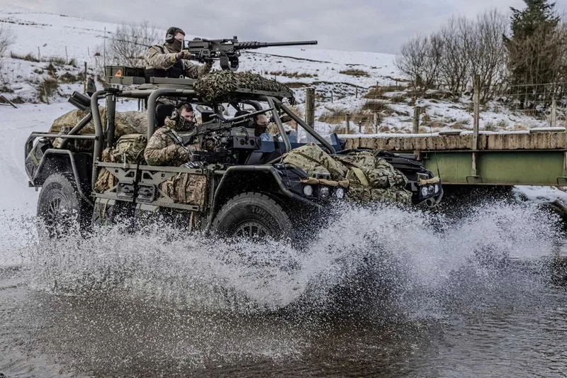 The Fering Technologies Pioneer X tactical vehicle is especially suited for use by elite forces on long-range missions.