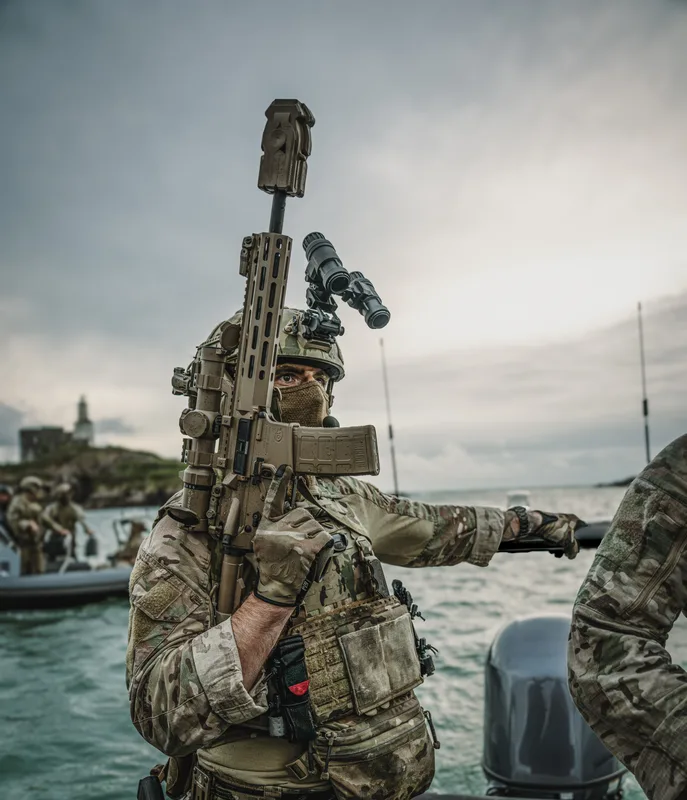 The Colt Canada C25 addresses the issue of defeating Level IV body armour by being designed to allow soldiers to fire more accurately, even under duress.