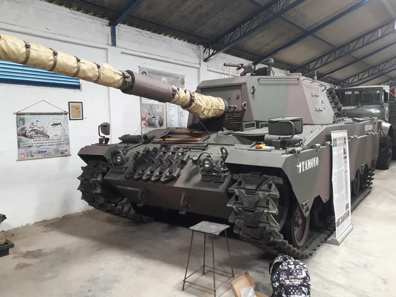 The only Tamoyo III prototype was auctioned, acquired and restored in 2016 by the private Carlos Combat Cars Museum in Jundiaí, São Paulo. Despite sharing the same name, its only other feature in common with the Tamoyo I and II prototypes developed under the Army programme was the suspension.