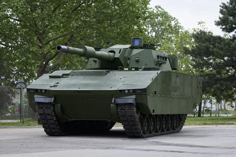 ASCOD (Heavy) equipped with the HITFACT 120 turret, not to be confused with the more recent HITFACT II.