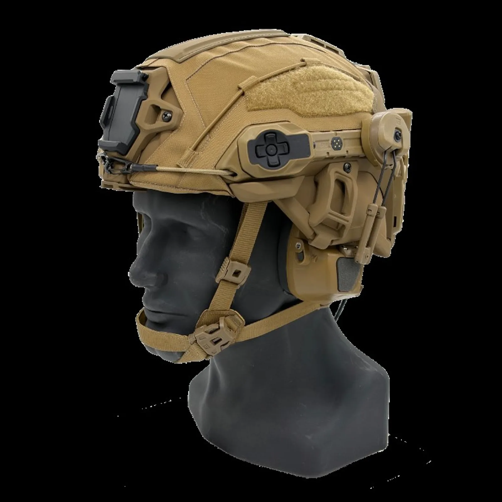 Galvion’s Cortex EVO HALO integration concept for the US Army’s in-service Next-Generation Integrated Head Protection System (NG-IHPS).
