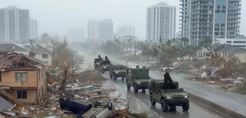 A screenshot from AM General promotional video showcasing Humvee-based UGVs of various configurations travelling in a convoy. (AM General)