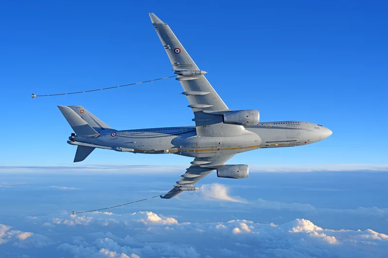 The French Air and Space Force has ordered 15 examples of what it calls the A330 MRTT Phénix. These included some equipped with a cargo door and satellite communications.