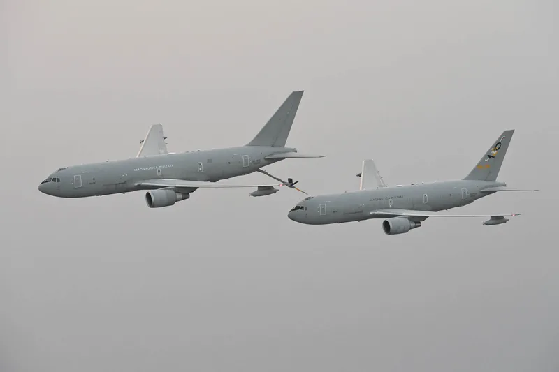 Italy took four KC-767 tankers into service in 2011, but plans to order two more were cancelled. Italy has now ordered six A330 MRTTs to replace them.