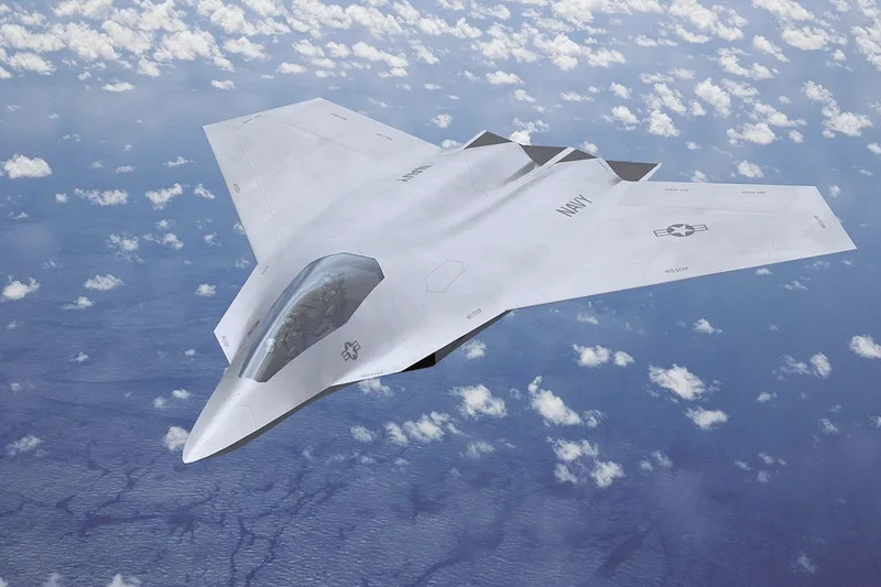 None of the Boeing F/A-XX concepts seen so far have had vertical tails and have had a variety of wing and intake configurations.