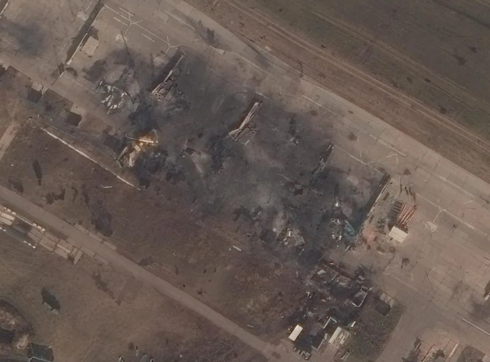 The burnt-out wreckages of Su-34M aircraft at Borisoglebsk airbase. Russian combat power has repeatedly proven capable of regenerating even after severe losses.
