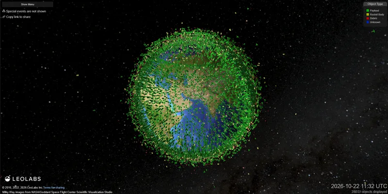 As this image from LeoLabs shows, there are many tens of thousands of viable space objects in the sky above Earth, many of which have fairly stable orbits. This provides a large pool of resources to draw upon for use as reference points in celestial navigation.