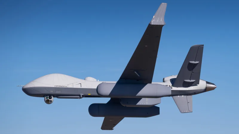 Saab und General Atomics testen erfolgreich Frühwarnfähigkeit LoyalEye auf der MQ-9B.