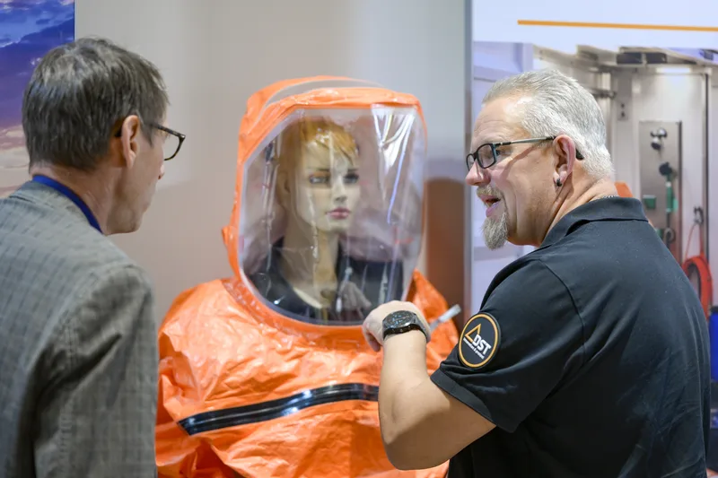 Bodensee Resilience Summit 2026: Zwischen den Vorträgen bestand die Möglichkeit, die Industrieausstellung zu besuchen.